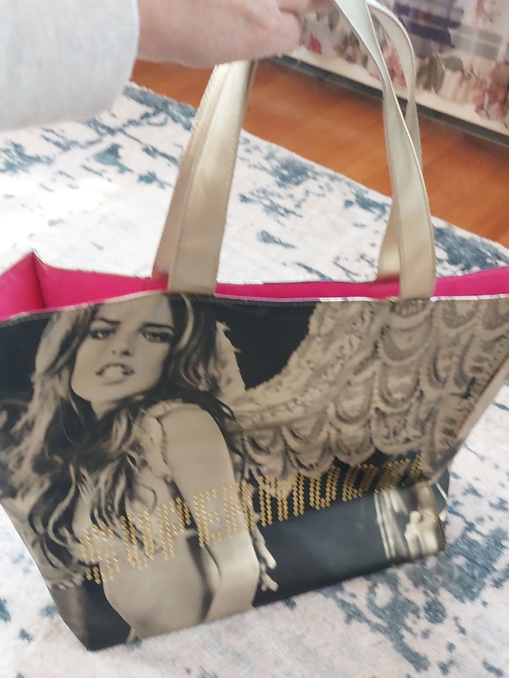 Victoria Secret Large Tote Bag SUPERMODEL Y2K